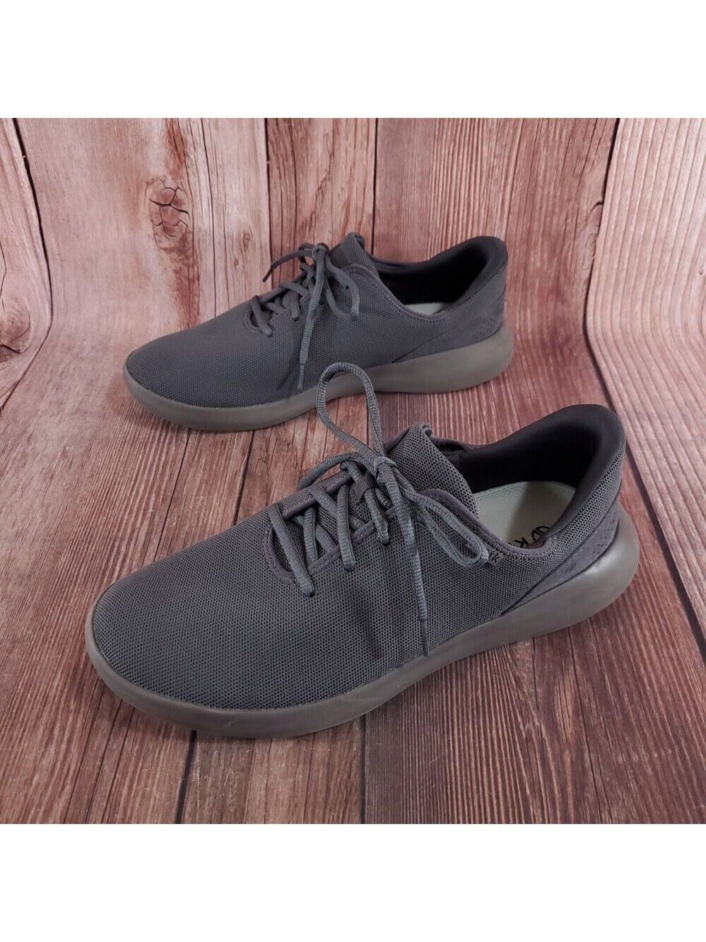 *READ* Kizik Unisex Size M12 W13.5 Madrid Eco Knit Shoes Graphite Hands Free